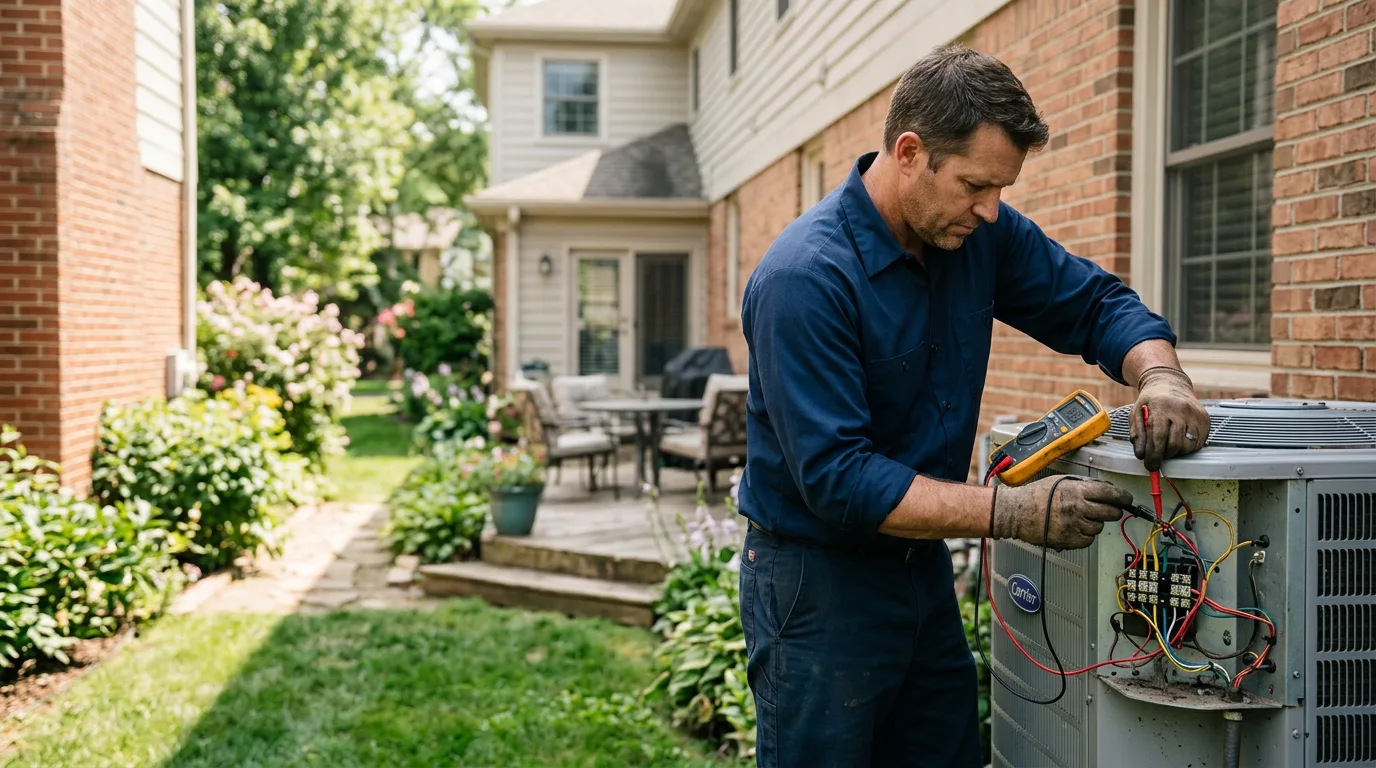 HVAC technician working near Piasa, IL